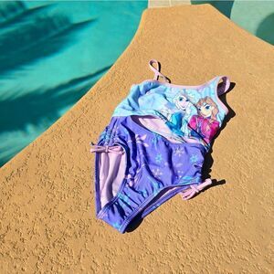Disney's Frozen one-piece cutout tie back swimsuit